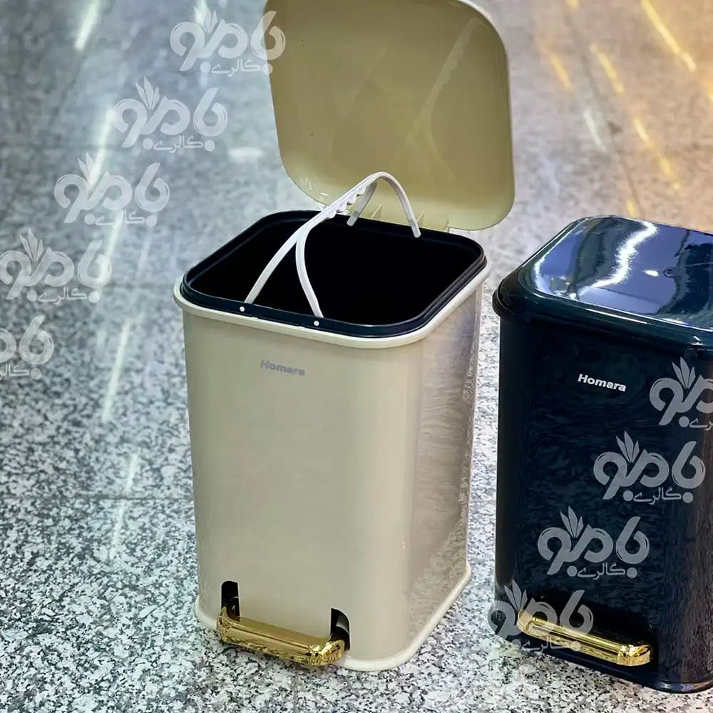 سطل تک زباله 15 لیتری همارا چهارگوش — تصویر ۳
