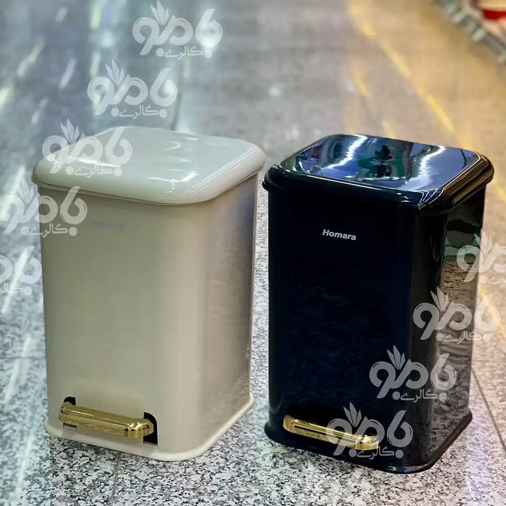 سطل تک زباله 15 لیتری همارا چهارگوش