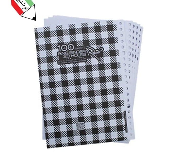 یدک کلاسور 20 حلقه 100 برگ راندو برگ تحریر 69006