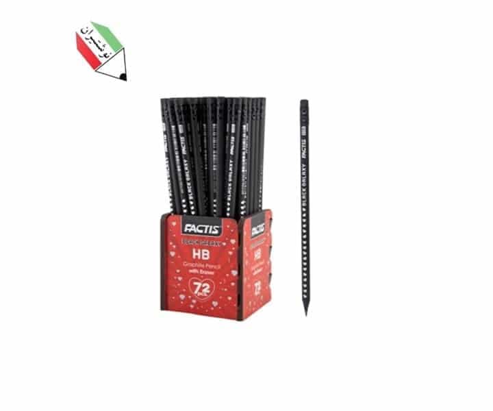 مداد مشکی پاکن دار galaxy فکتیس 24088