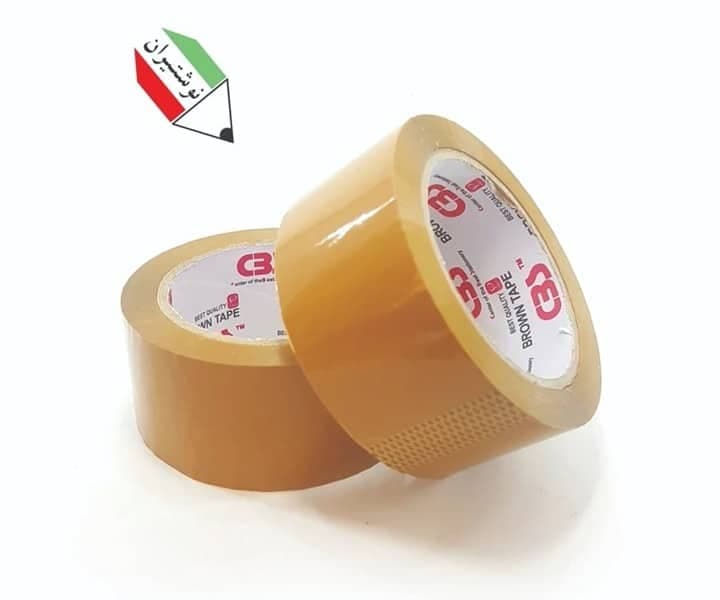 چسب پهن قهوه ای 90 یارد 38 میکرون پارسیکار jm 9049