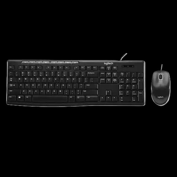 کیبورد و موس باسیم لاجیتک مدل MK200