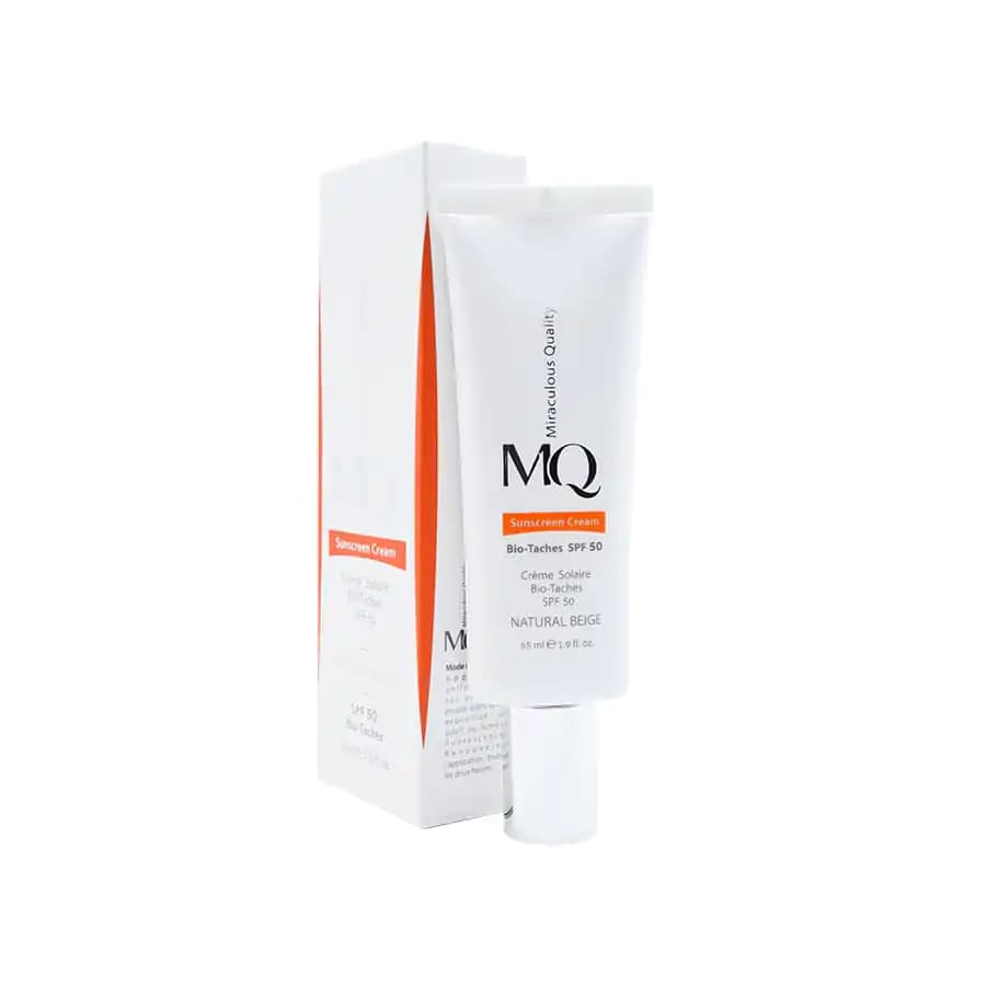 کرم ضدآفتاب و ضدلک SPF50 ام کیو(رنگی طبیعی)