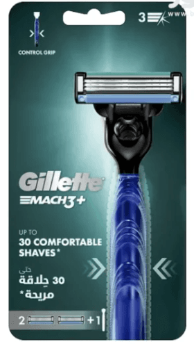 ژیلت خودتراش مچ تری + دو یدک Gillette Mach 3