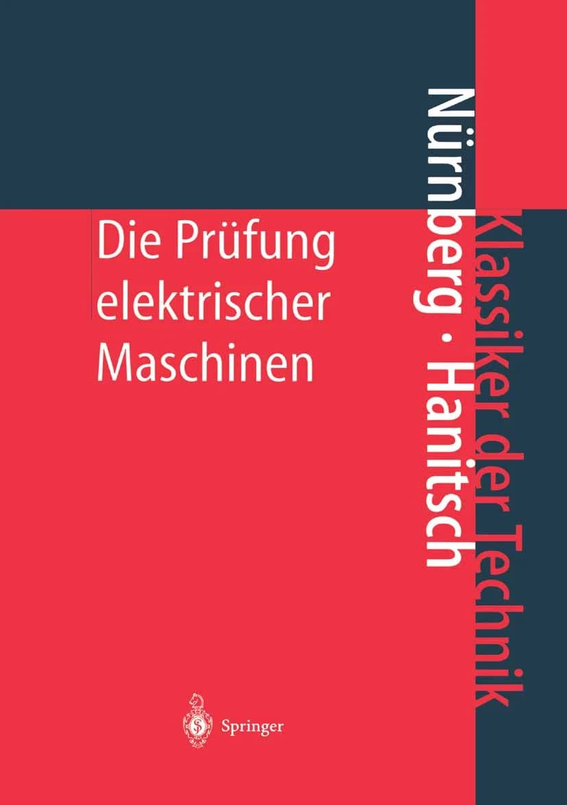 کتاب Die Prüfung elektrischer Maschinen
