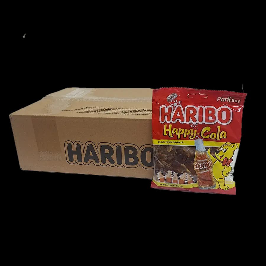 پاستیل هاریبو 160 گرمی طعم نوشابه ای (Happy cola) – عمده بسته 30 عددی