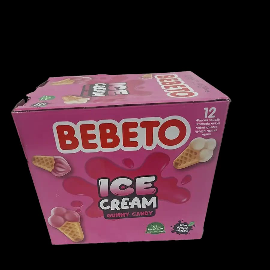 پاستیل ببتو 80 گرمی بستنی(ICE CREAM) بسته 12 عددی – عمده کارتن 6 بسته