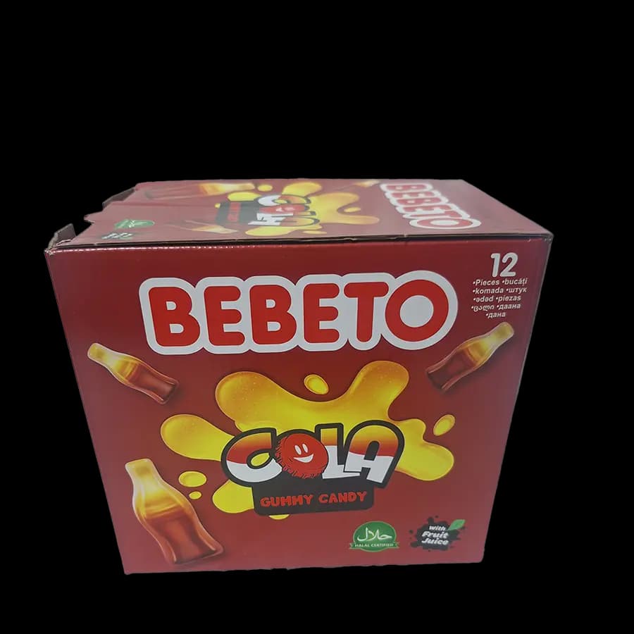 پاستیل ببتو 80 گرمی طعم نوشابه ای (cola) بسته 12 عددی – عمده کارتن 6 بسته
