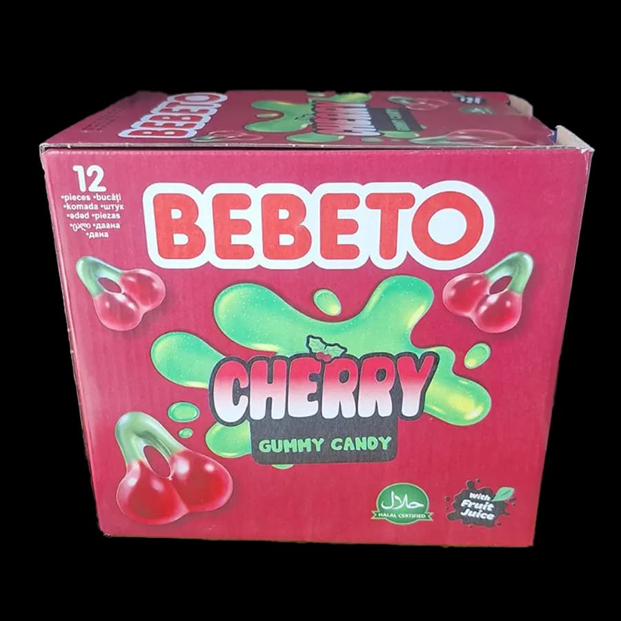 پاستیل ببتو طعم آلبالو 80 گرمی (cherry) بسته 12 عددی