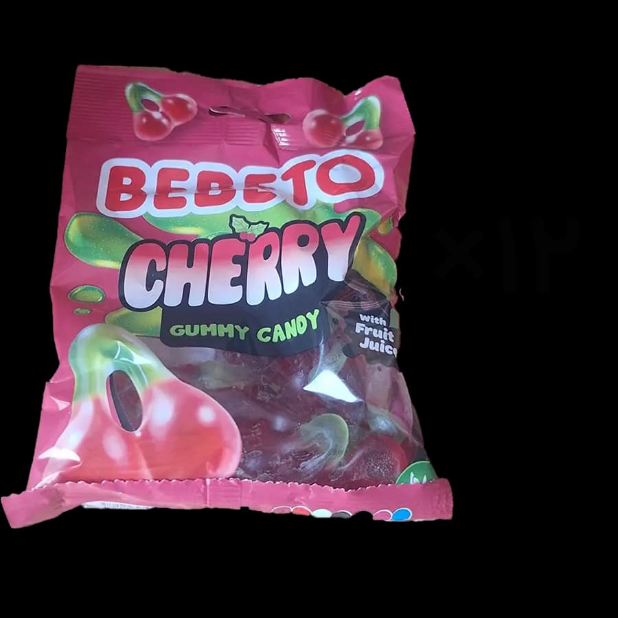 پاستیل ببتو طعم آلبالو 80 گرمی (cherry) بسته 12 عددی — تصویر ۲