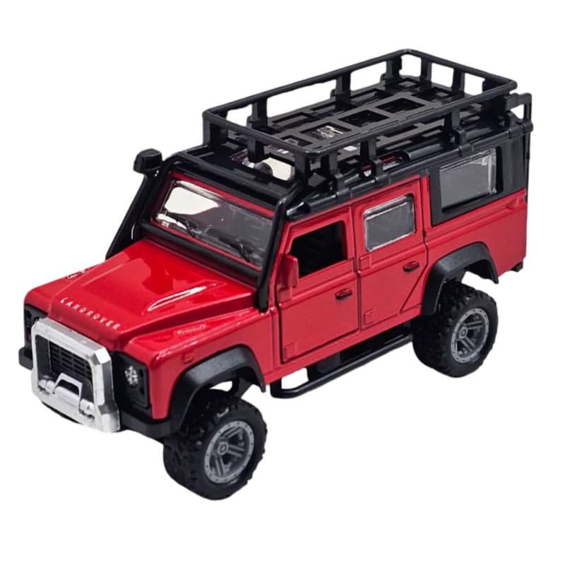 ماشین بازی ناب سل مدل لندروور فلزی چراغدار موزیکال عقب کش کد Land Rover CAR with lights and music — تصویر ۶