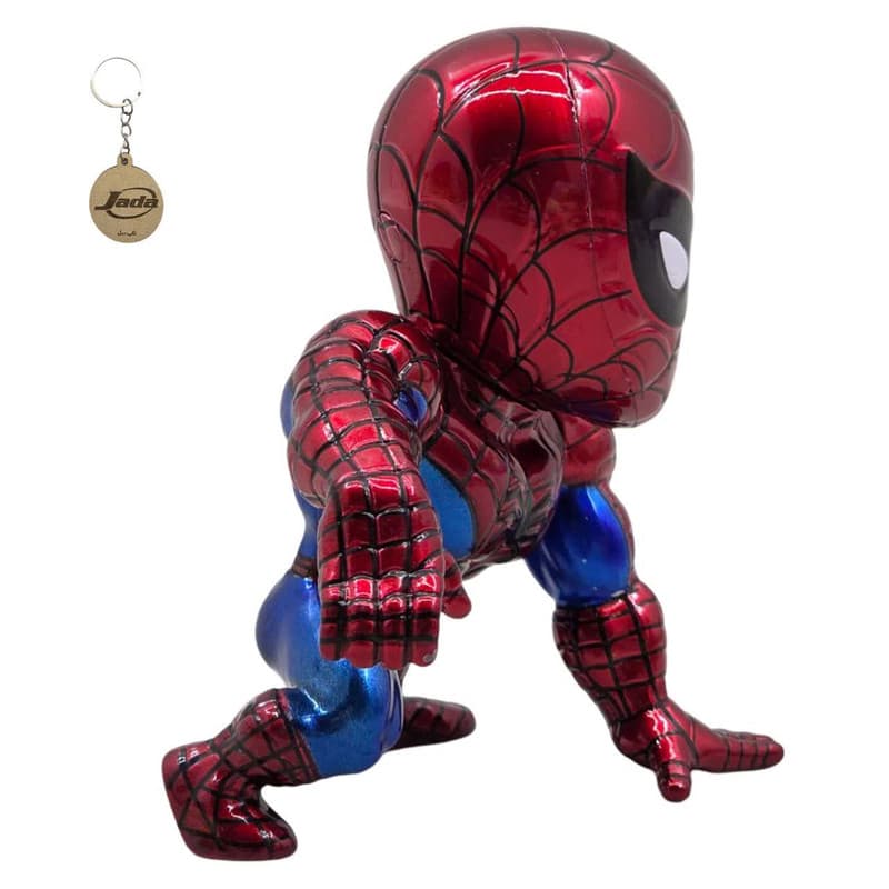 اکشن فیگور جادا مدل مرد عنکبوتی کلاسیک تمام فلز ارتفاع 10 سانتی متر CLASSIC SPIDER MAN به همراه جاسوییچی — تصویر ۵