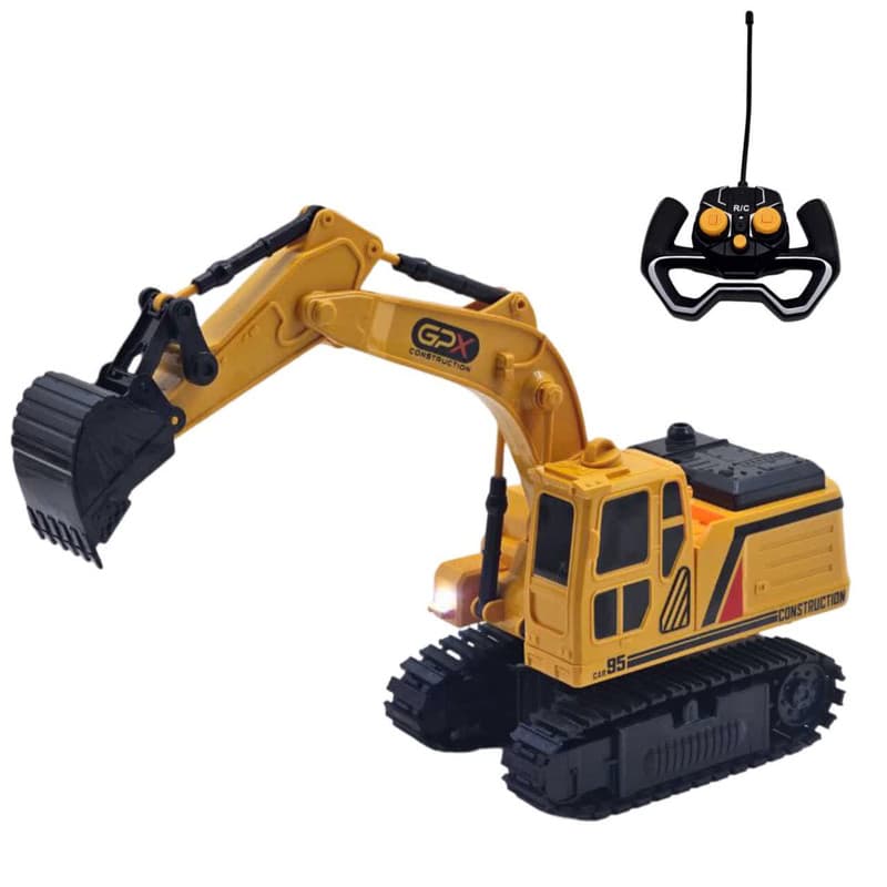 ماشین بازی کنترلی ناب سل مدل بیل مکانیکی دودزا شارژی چراغدار SPRAY BUILDER CONSTRUCTION — تصویر ۶