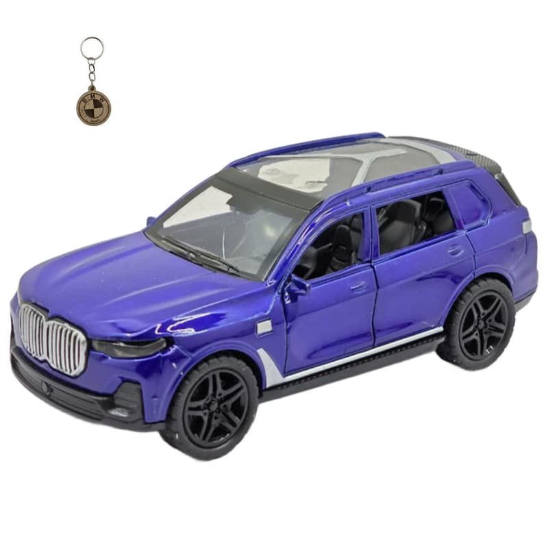 ماکت ماشین ناب سل مدل بی ام ایکس 7 فلزی چراغدار موزیکال BMW X7 به همراه جاسوییچی — تصویر ۵