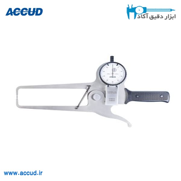 ضخامت سنج ساعتی طول بلند 50-0 میلی متر Accud (اکود با گارانتی شرکتی) مدل 428-050-05