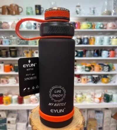 قمقمه درب پیچی وارداتی 800 میل دسته دار قمقمه ایون eyun میل 800 — تصویر ۲