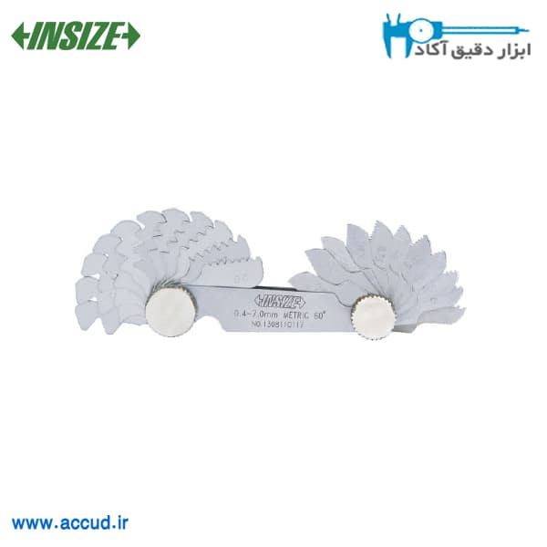 شابلون رزوه اینچ و میلیمتر 60 درجه 7-0/4 INSIZE (با گارانتی رسمی شرکت اینسایز) مدل 4820-552