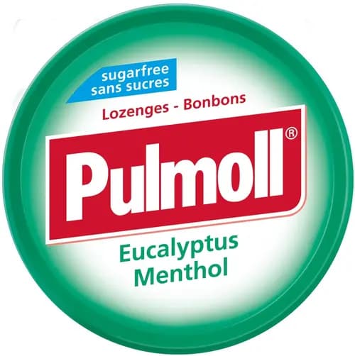 آبنبات بدون شکر پولمول با طعم منتول اکالیپتوس 45 گرم – Pulmoll Eucalyptus Menthol