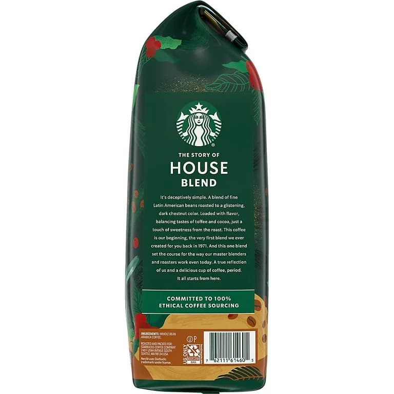 قهوه استارباکس هوس بلند دانه 1 کیلویی – Starbucks House Blend — تصویر ۲