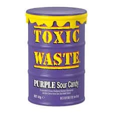 آبنبات خیلی ترش بشکه ای بنفش تاکسیک ویست 42 گرم – Toxic Waste Purple Sour Candy
