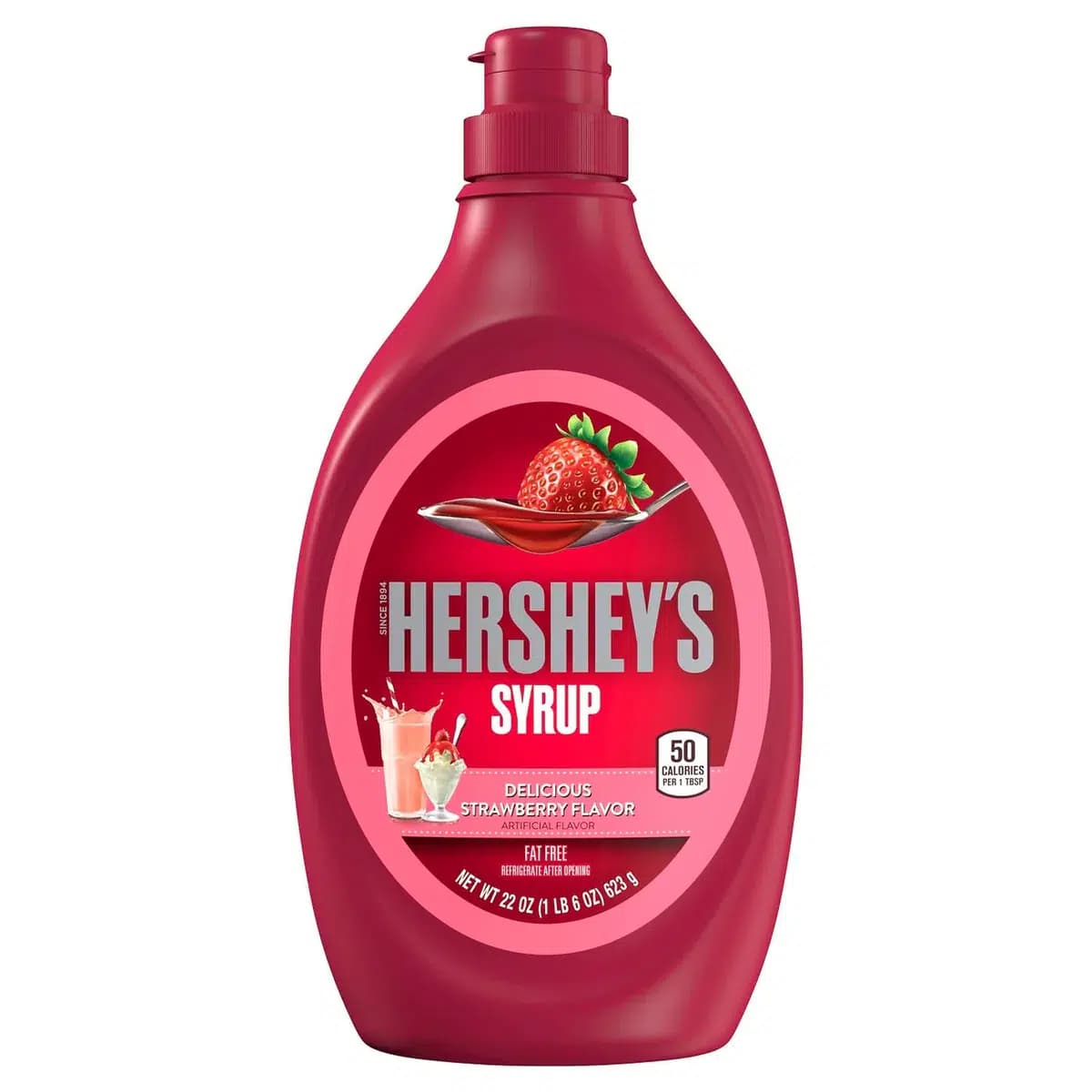 سیروپ توت فرنگی هرشیز (سس) 623 گرم – Strawberry Syrup Hershey’s