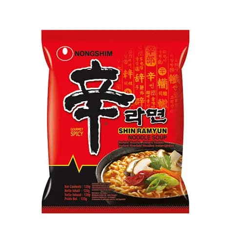 نودل شین رامیون (تند و لذیذ) کره ای 120 گرمی – Shin Ramyun