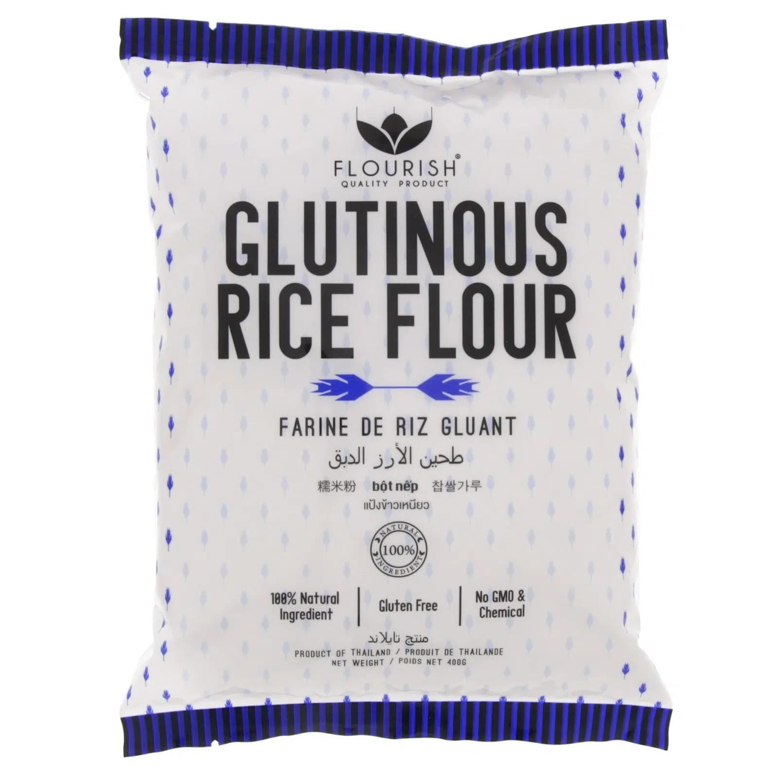 آرد موچی (آرد برنج) گلوتینوس برند فلوریش 400 گرم – Glutinous Rice Flour Flourish