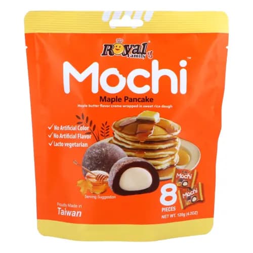 موچی رویال فمیلی با طعم پنکیک عسلی و سیروپ افرا (بسته 8 عددی) 120 گرم – Royal Family تایوانی