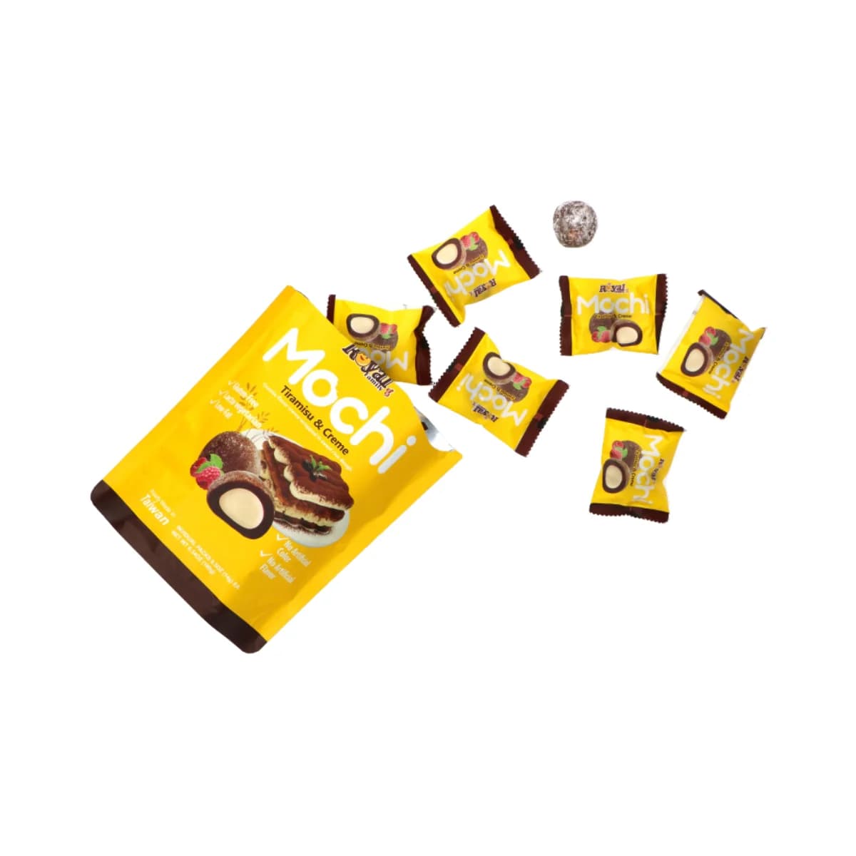 موچی رویال فمیلی با طعم تیرامیسو (بسته 8 عددی) 120 گرم – Royal Family تایوانی — تصویر ۲