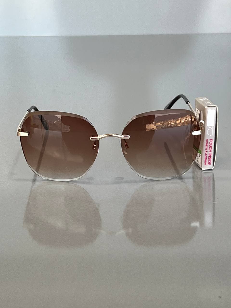 عینک آفتابی زنانه بدون فریم (Rimless)