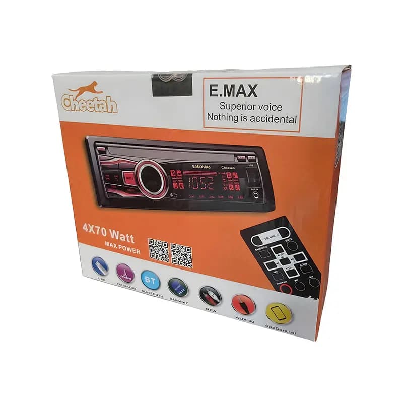 ضبط و پخش بلوتوثی خودرو (دکلس) چیتا سری E-max پنل جدا شدنی — تصویر ۳