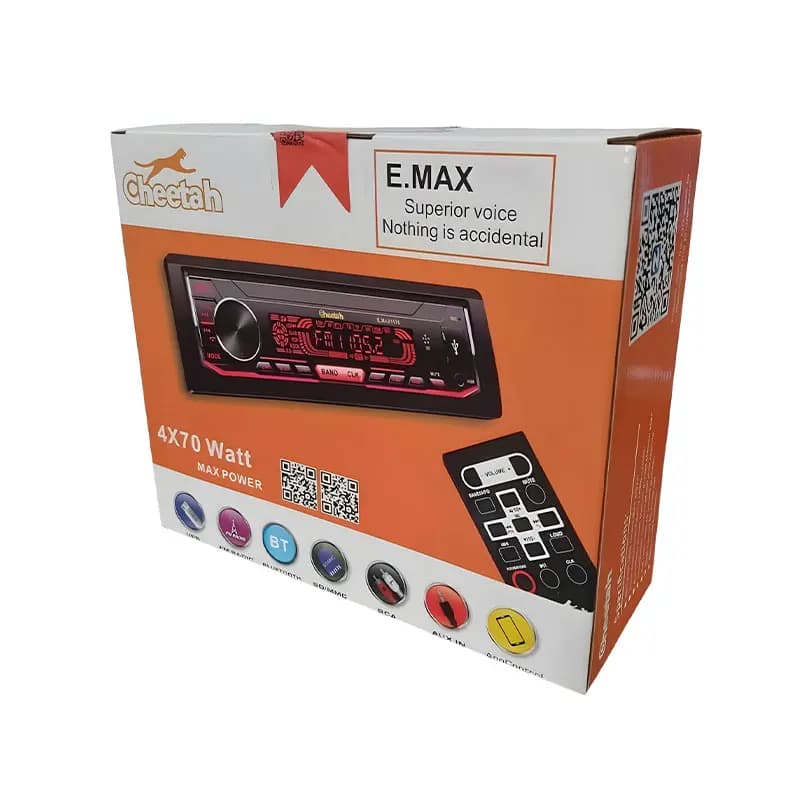 ضبط و پخش بلوتوثی خودرو (دکلس) چیتا سری E-max پنل جدا شدنی
