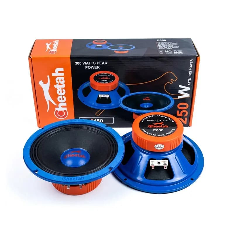 میدرنج 6 اینچ مدل E650 توان 250 وات RMS و 300 وات پیک قدرت چیتا