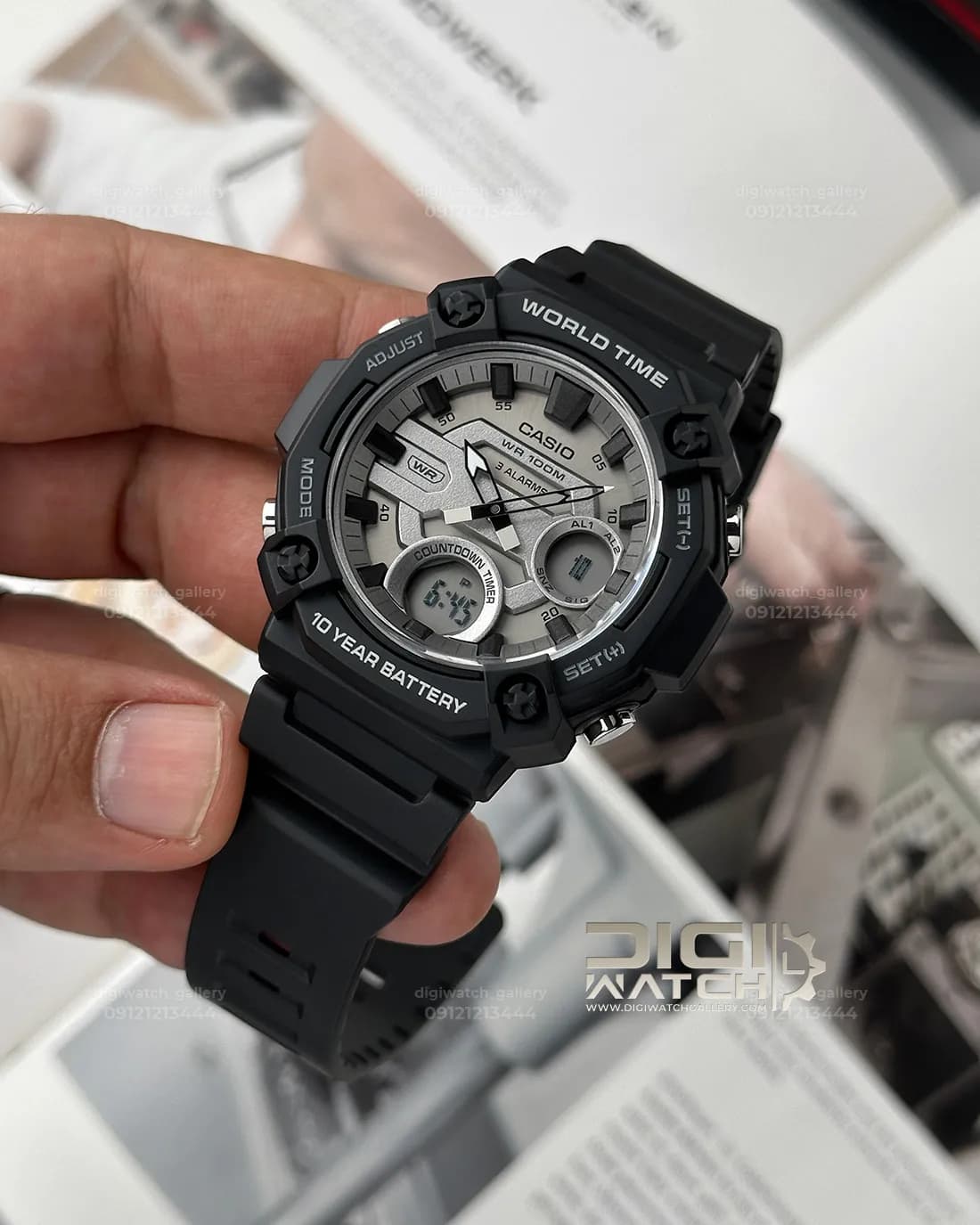 ساعت اورجینال مردانه کاسیو مدل Casio AEQ-120W-7AV — تصویر ۲