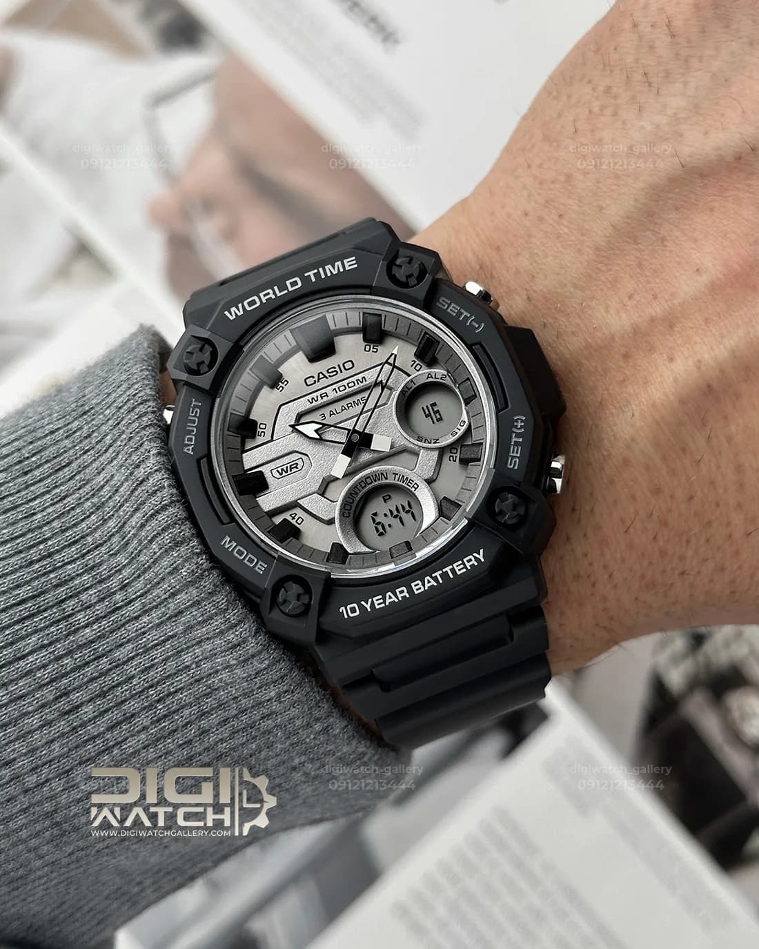 ساعت اورجینال مردانه کاسیو مدل Casio AEQ-120W-7AV