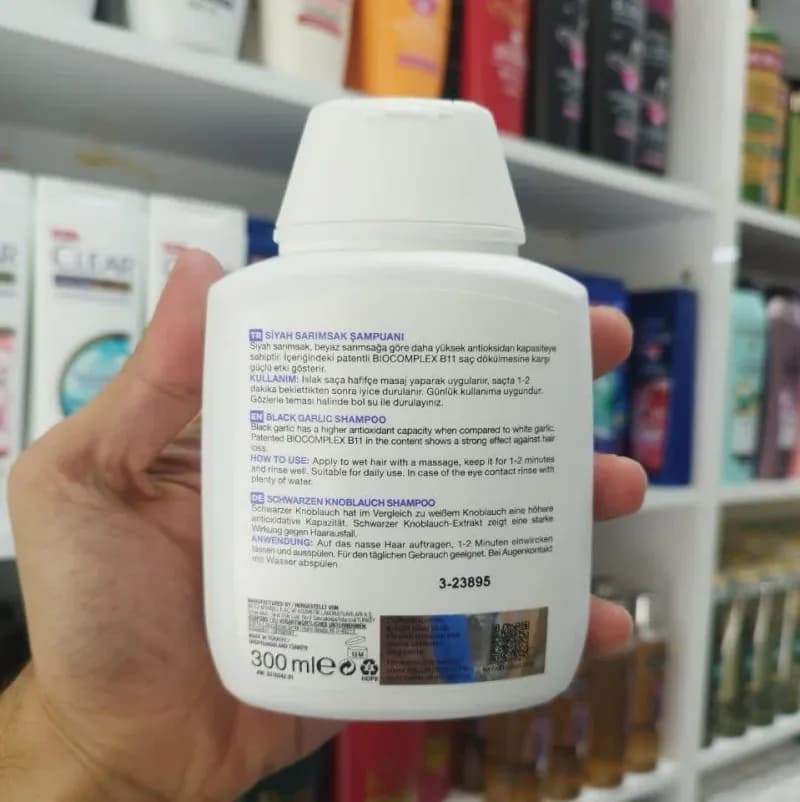 شامپو سیر سیاه بیوکسین 300میل — تصویر ۳