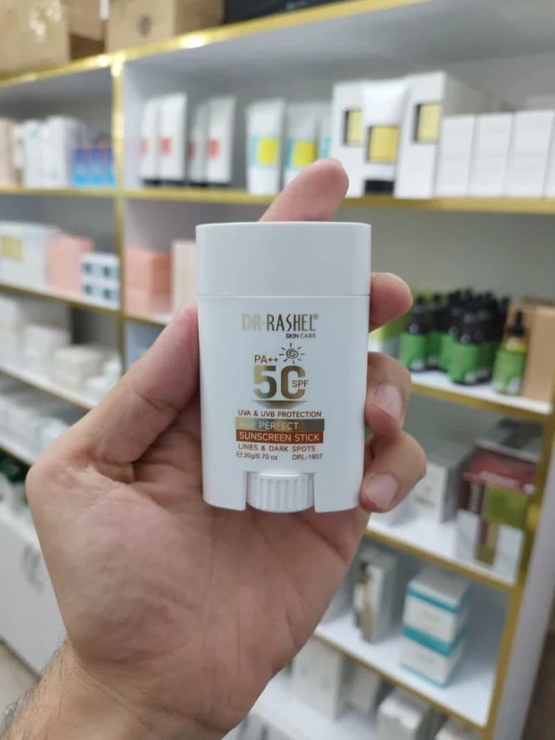 ضدآفتاب ضدپیری استیکی دکتر راشل SPF50 — تصویر ۴