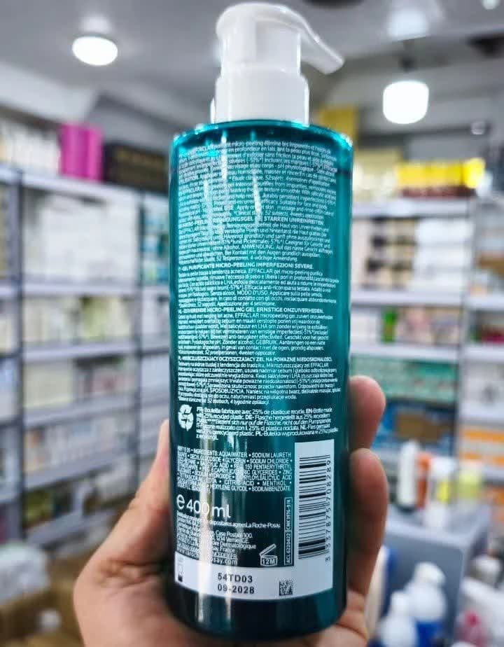 ژل شستشوی ضد جوش افکلار لاروش پوزای 400میل — تصویر ۳