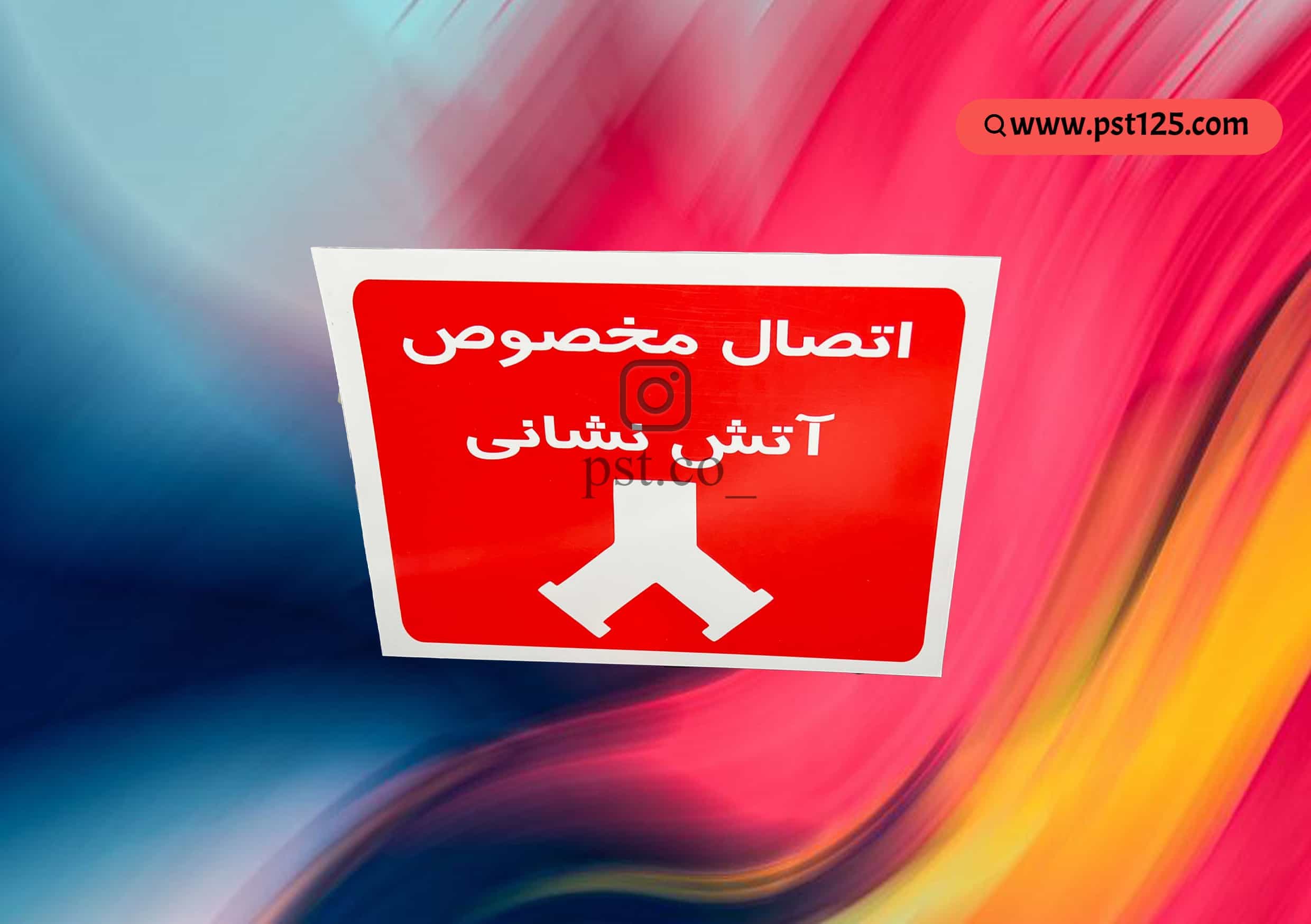 تابلو نشانگر شیر سیامی