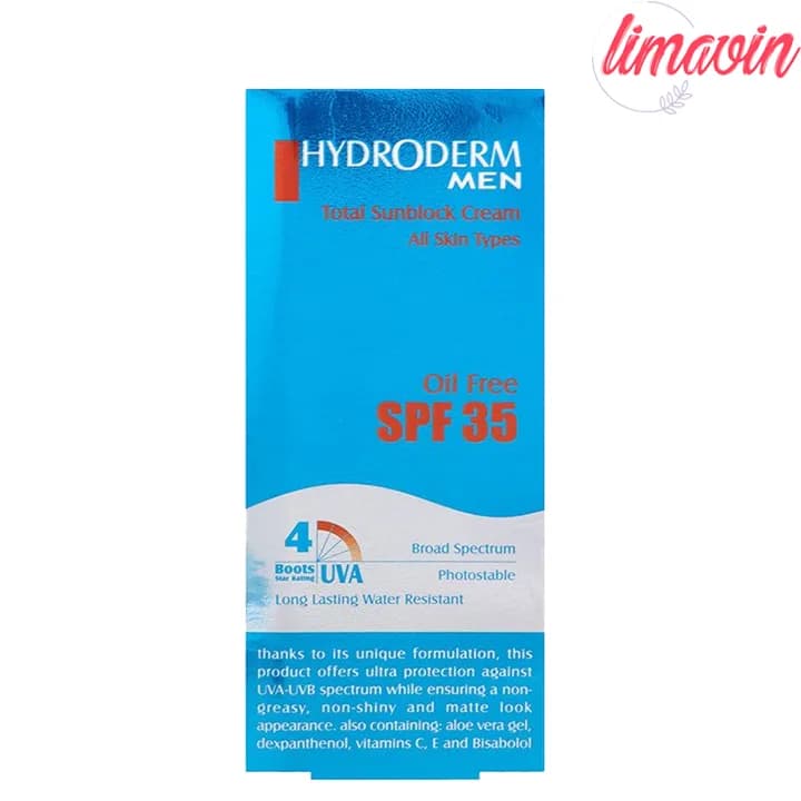 کرم ضد آفتاب فاقد چربی هیدرودرم مدل Men SPF35 وزن 50 گرم — تصویر ۷