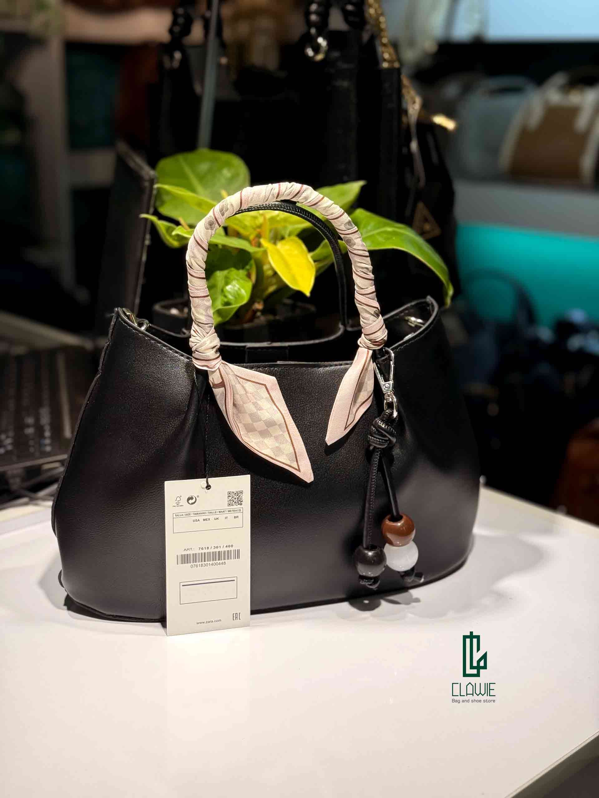 کیف دسته دار چرمی: زارا ساده — تصویر ۵