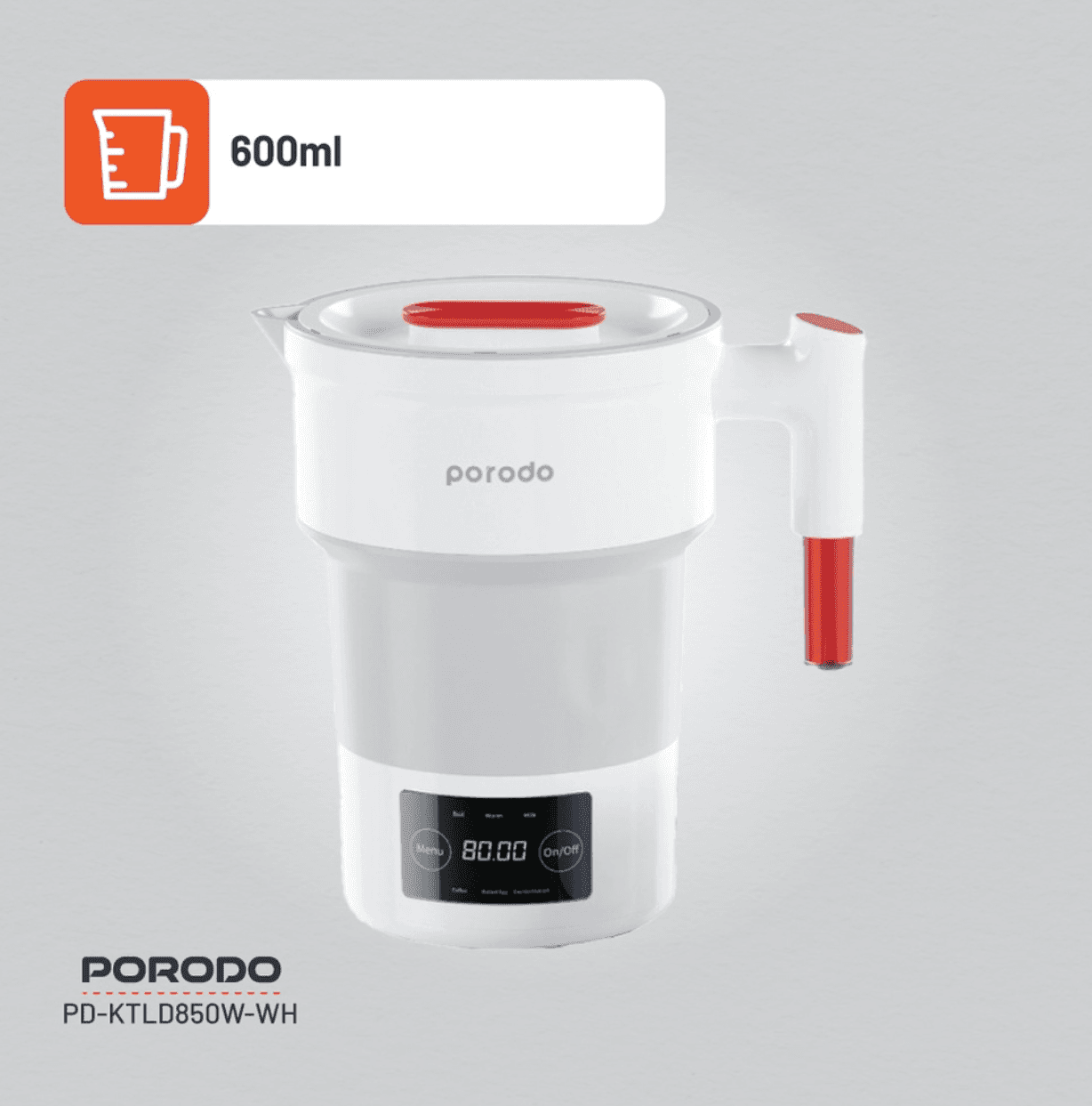 کتری برقی تاشو قابل حمل پرودو مدل PD-KTLD600 — تصویر ۵
