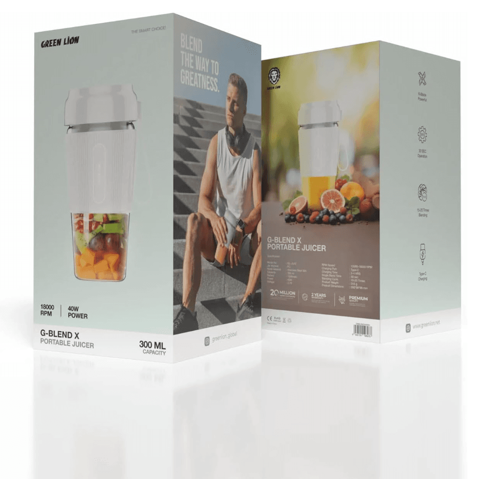 مخلوط کن شارژی گرین لاین Green Lion G-Blend X Portable Juicer — تصویر ۲