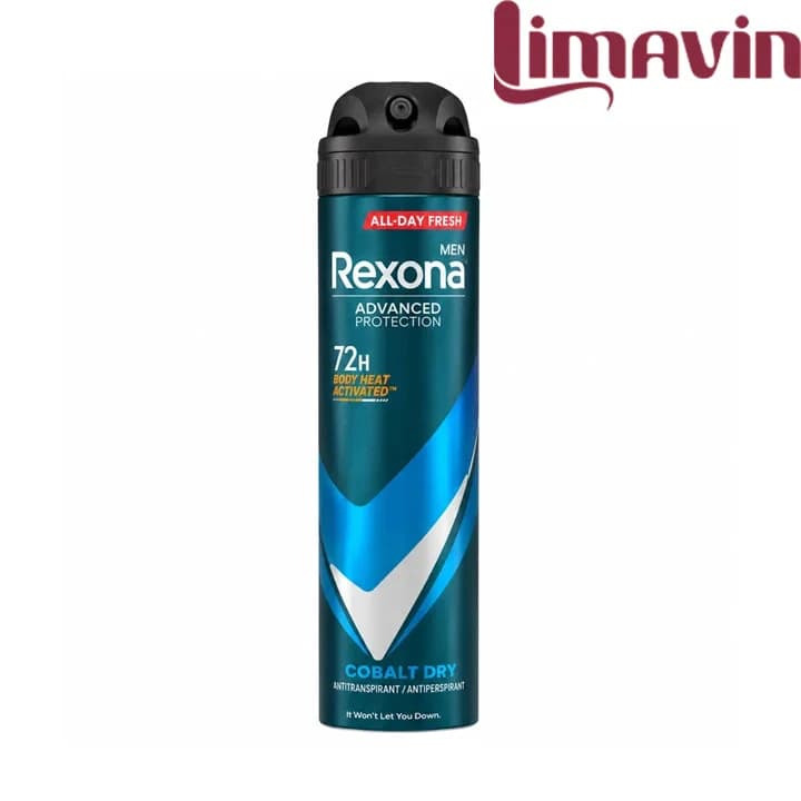 اسپری دئودورانت رکسونا 200 میل مردانه 72H مدل Cobalt Dry — تصویر ۱۰