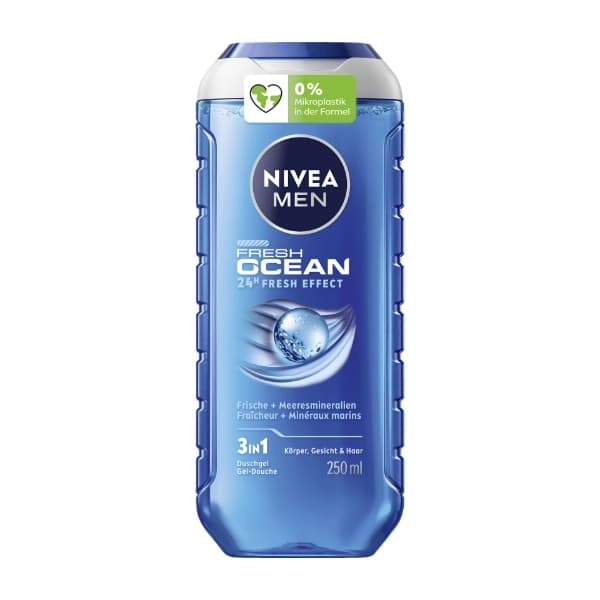 ژل دوش ملايم نيوآ من مدل Fresh Ocean، حجم 250 ميليليتر