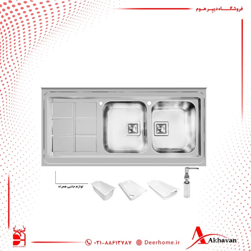 سینک اخوان توکار مدل 502