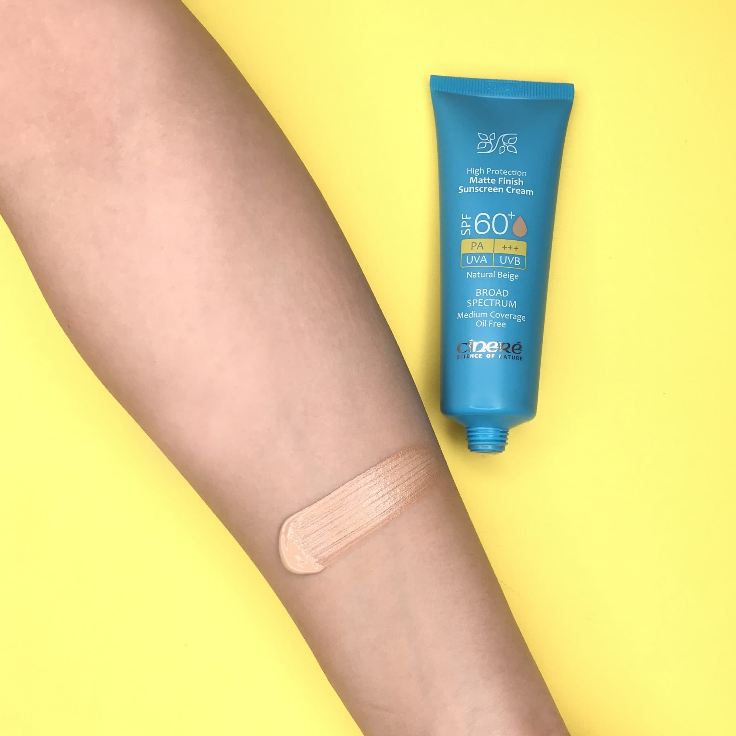کرم ضد آفتاب مات رنگی سینره با +SPF60 حجم 50 میل – بژ طبیعی — تصویر ۵
