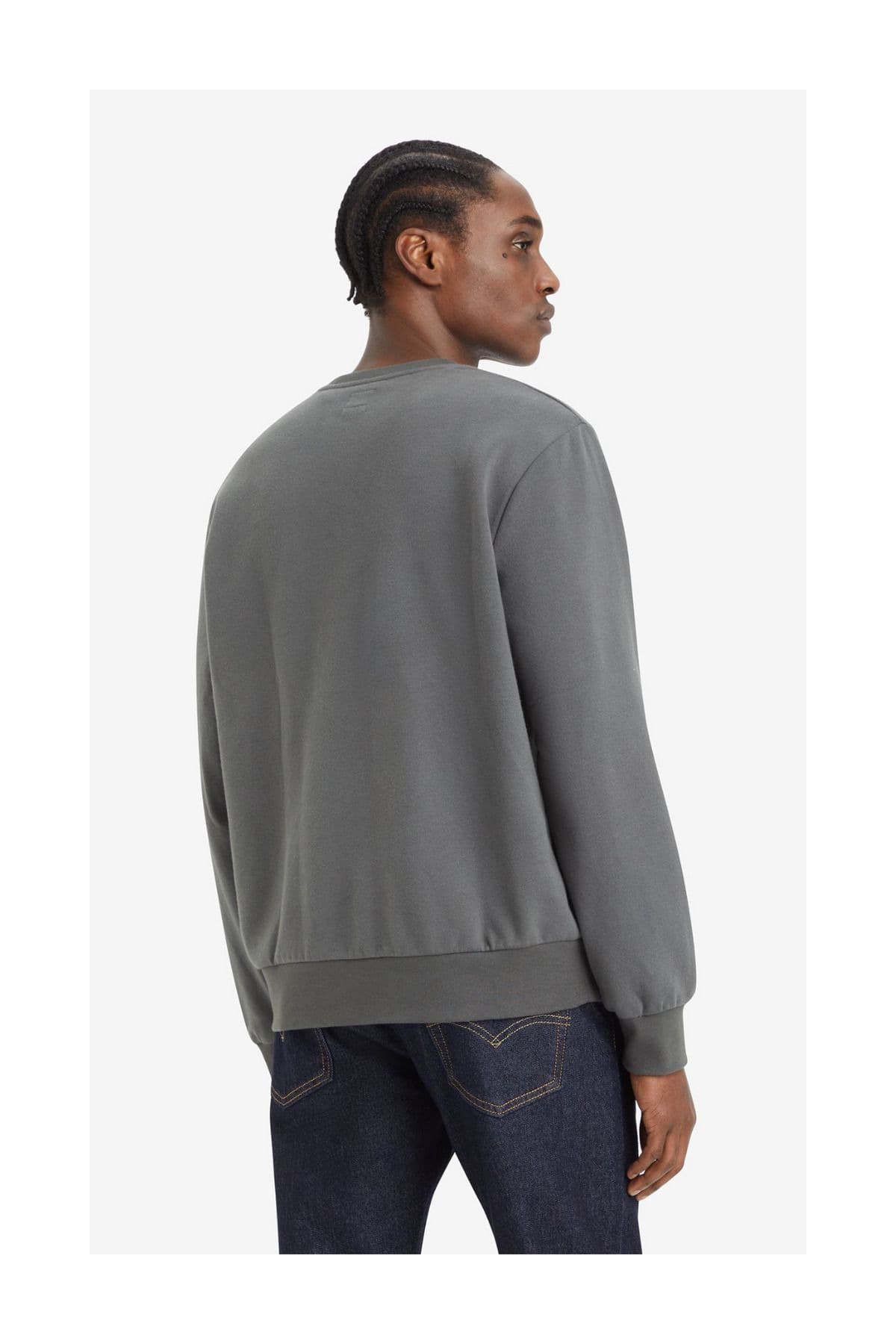 سویشرت لیوایز مردانه پنبه-پلی استر خاکستری راسته Regular/رگولار Regular/رگولار Daily/روزانه | Levi’s 38423-0089 TR — تصویر ۲