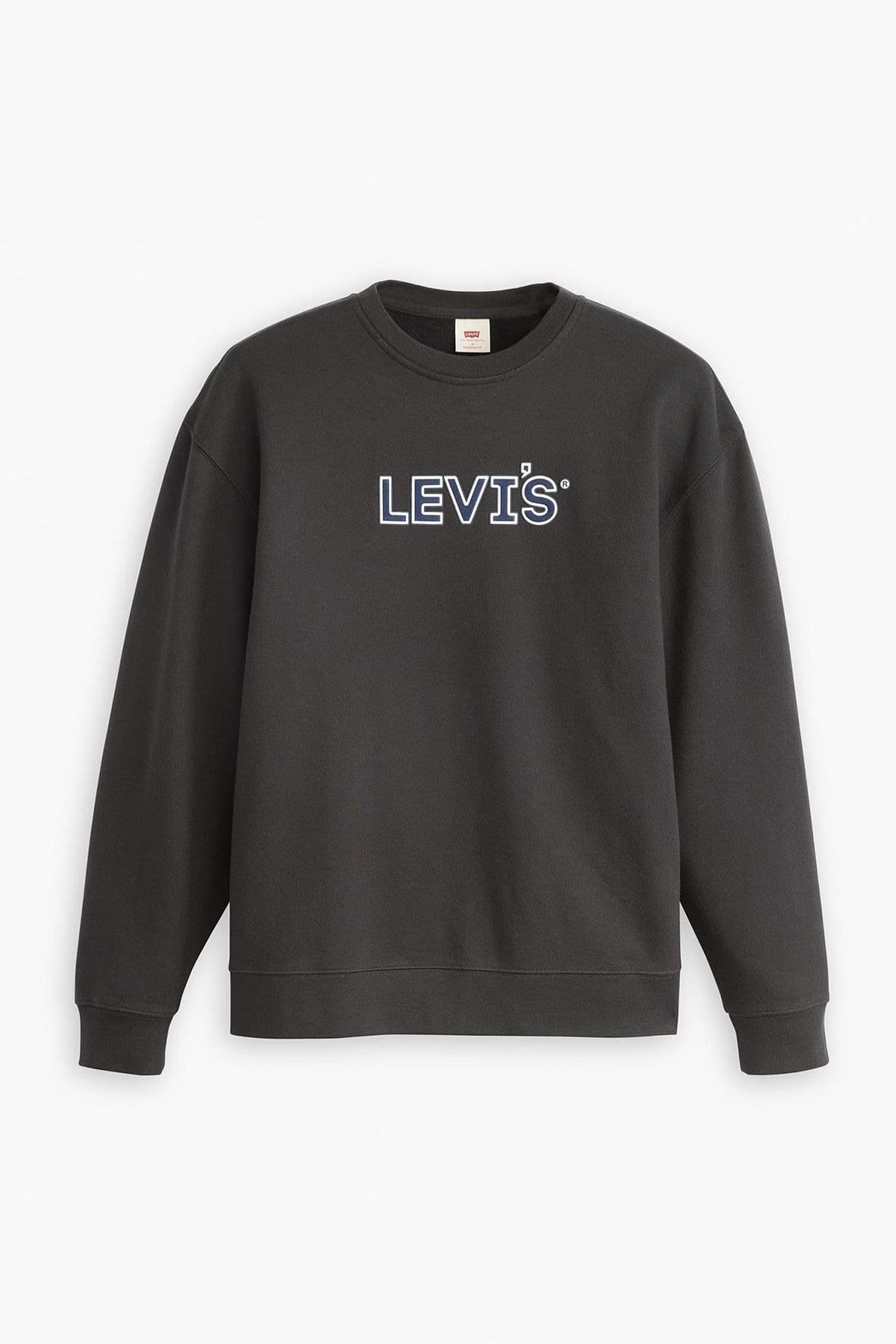 سویشرت لیوایز مردانه دوختنی مشکی راسته Regular/رگولار Regular/رگولار Daily/روزانه | Levi’s p00000212 TR