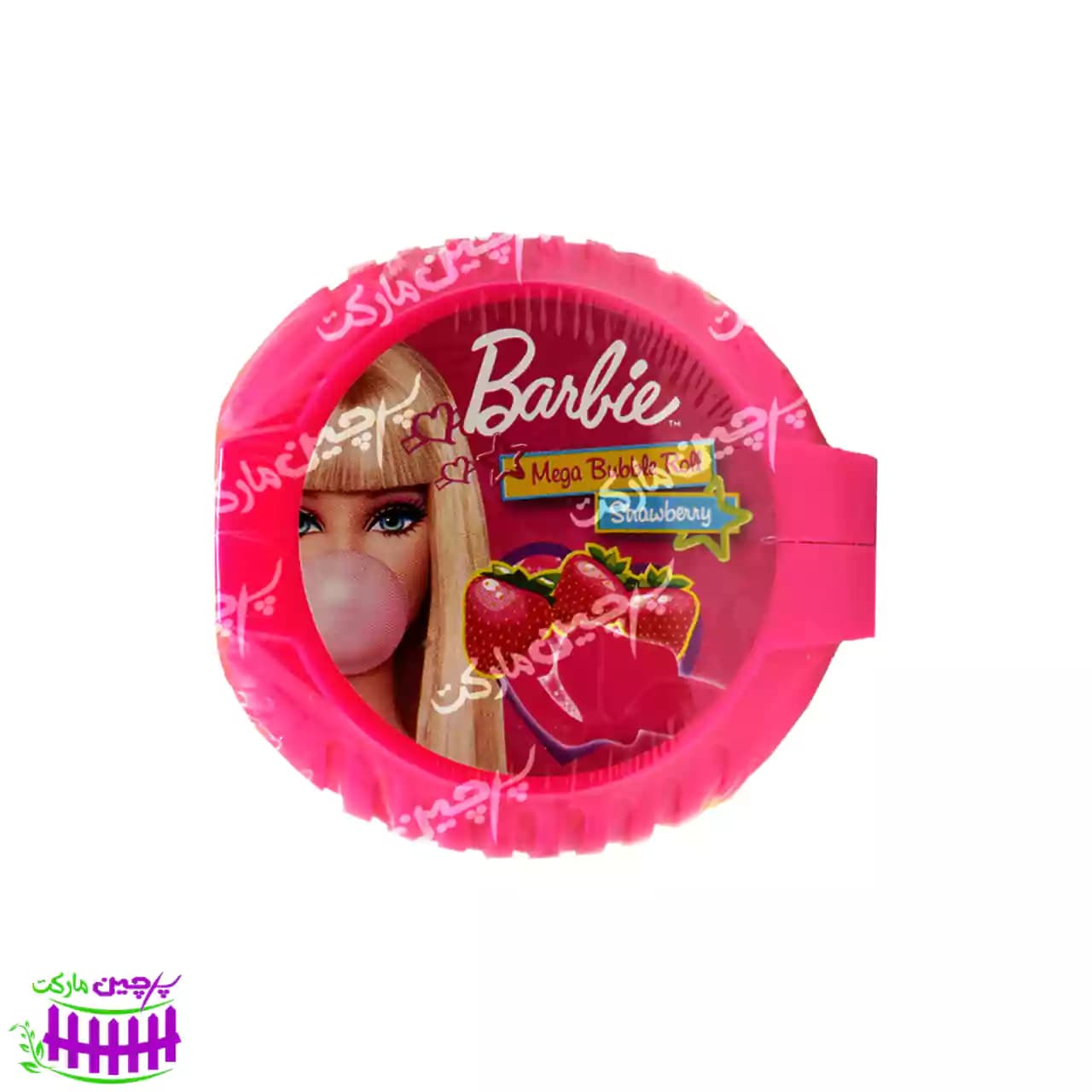 آدامس متری طعم توت فرنگی ۵۰ گرم باربی – barbie
